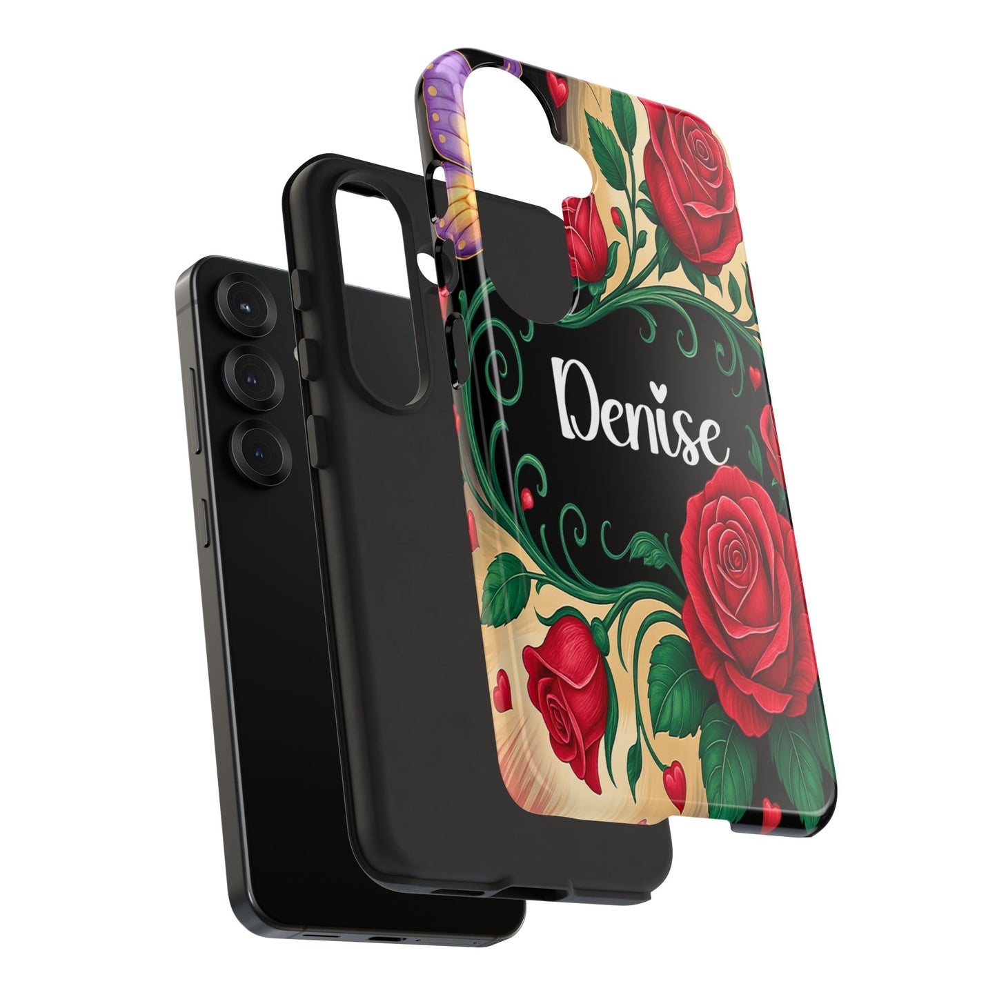 Personalized Rose Phone Case | Custom iPhone, Samsung & Pixel Cover