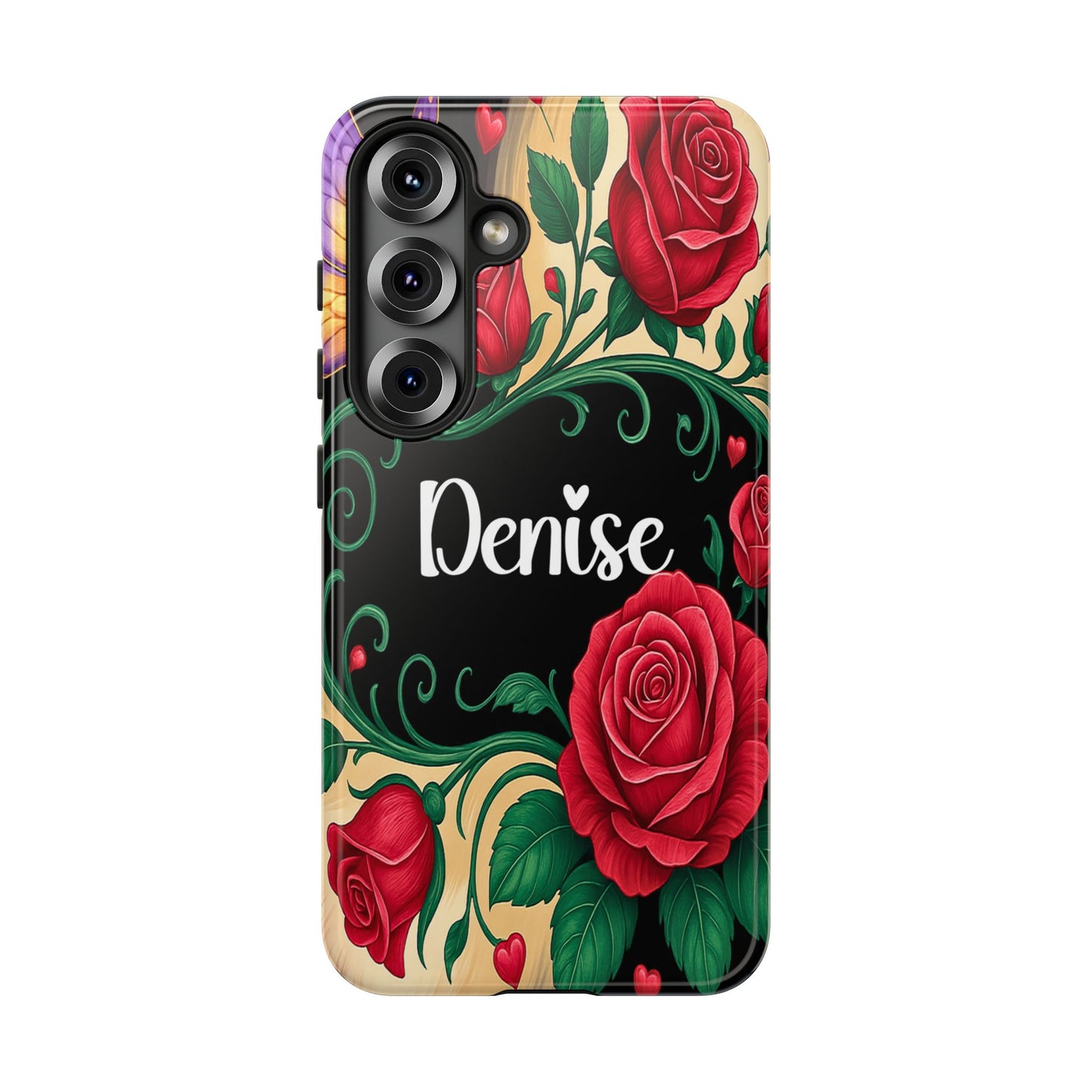 Personalized Rose Phone Case | Custom iPhone, Samsung & Pixel Cover