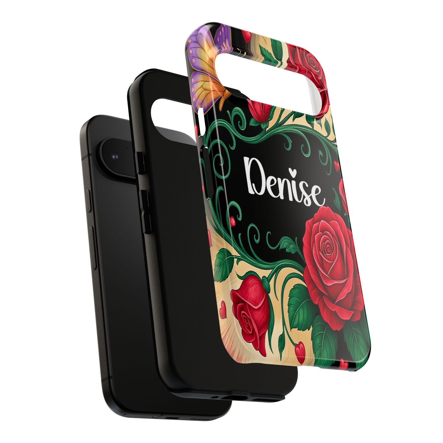 Personalized Rose Phone Case | Custom iPhone, Samsung & Pixel Cover