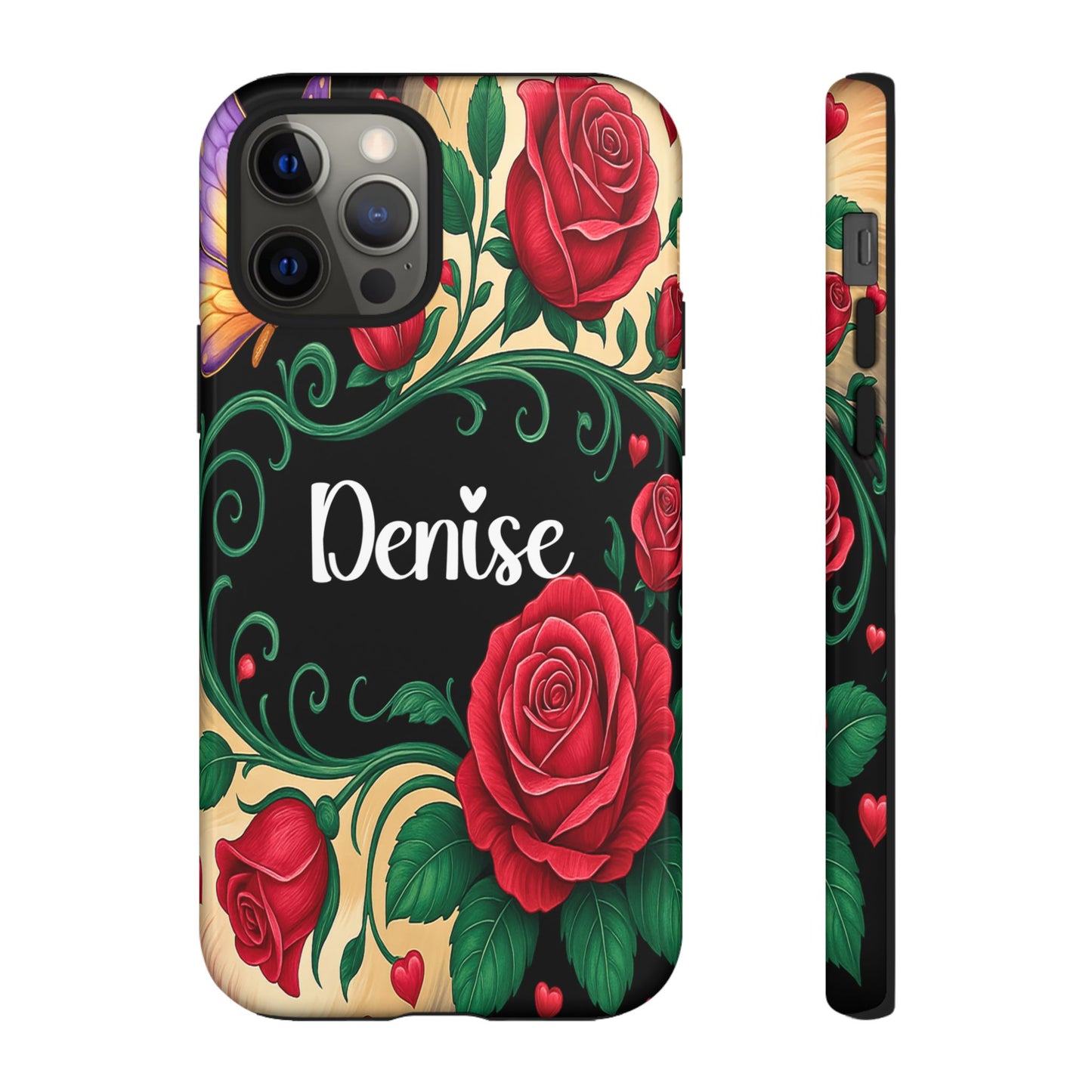 Personalized Rose Phone Case | Custom iPhone, Samsung & Pixel Cover