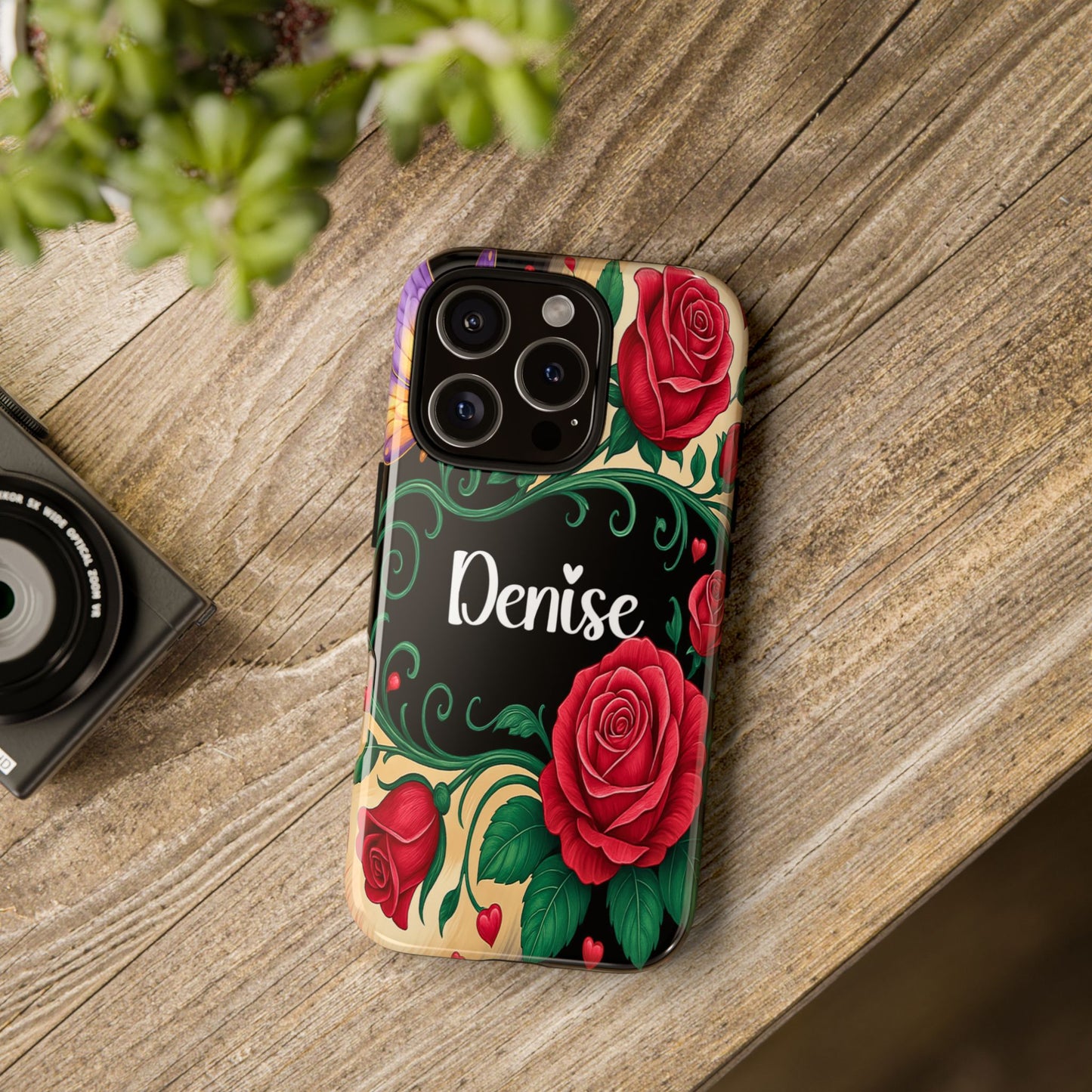 Personalized Rose Phone Case | Custom iPhone, Samsung & Pixel Cover