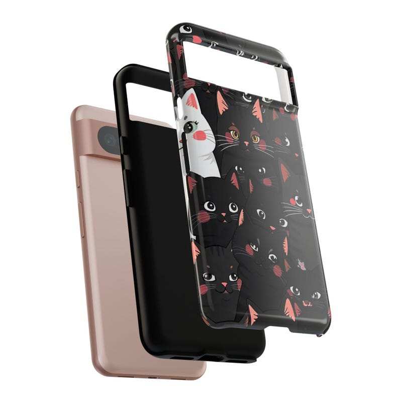 Black Cat Parade Phone Case – iPhone, Samsung & Pixel Cover - Luxe Case Wraps