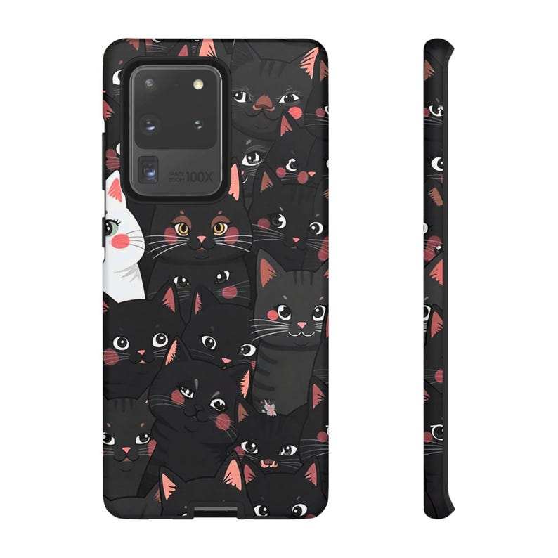 Black Cat Parade Phone Case – iPhone, Samsung & Pixel Cover - Luxe Case Wraps