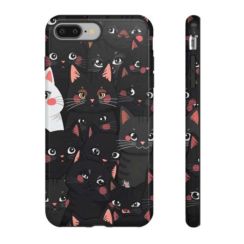 Black Cat Parade Phone Case – iPhone, Samsung & Pixel Cover - Luxe Case Wraps