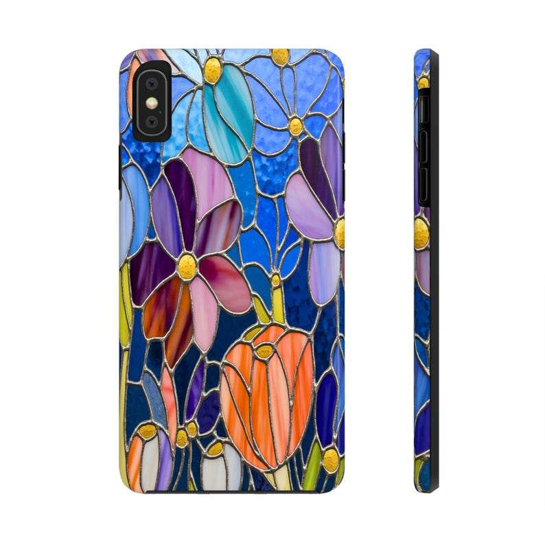 Stained Glass Floral Phone Case – iPhone, Samsung & Pixel Cover - Luxe Case Wraps