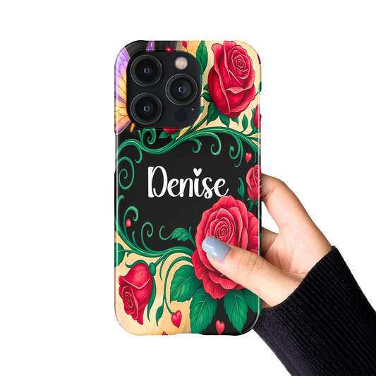 Personalized Rose Phone Case | Custom iPhone, Samsung & Pixel Cover