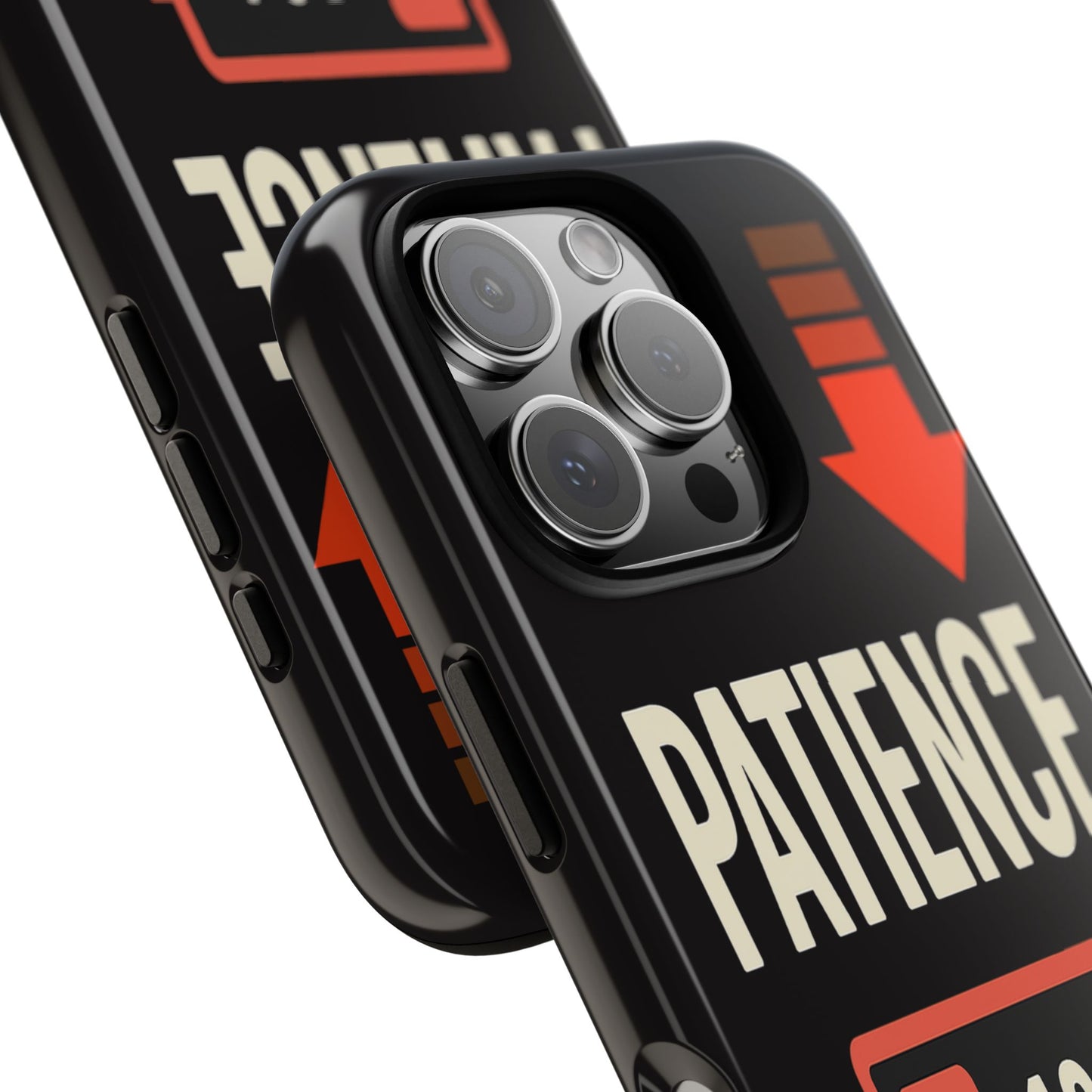 Patience 1% Battery Funny Phone Case – iPhone, Samsung & Pixel
