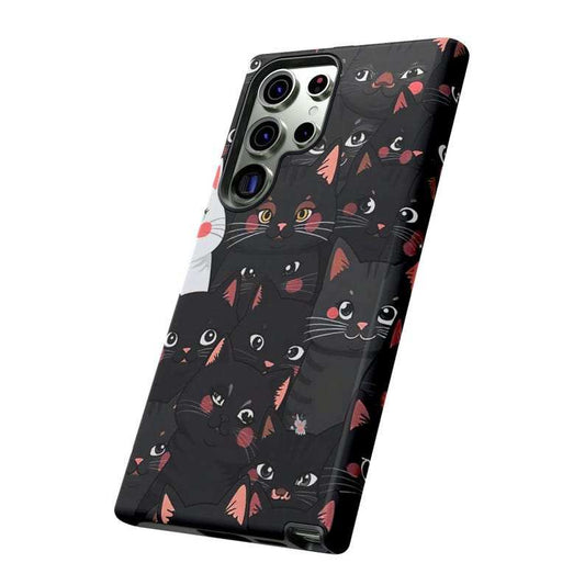 Black Cat Parade Phone Case – iPhone, Samsung & Pixel Cover - Luxe Case Wraps