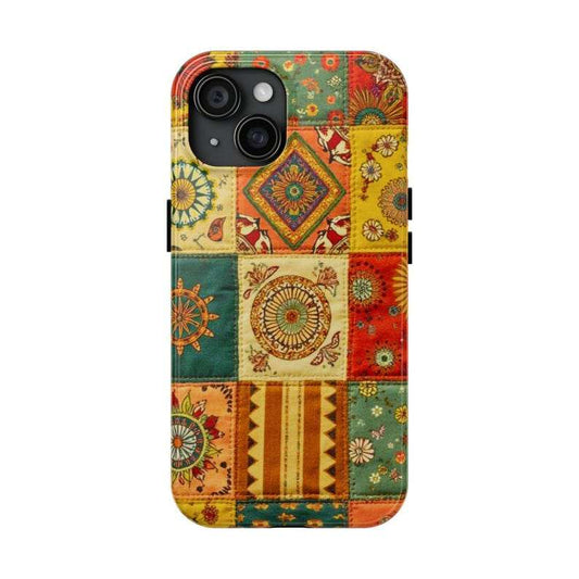 Boho Patchwork Quilt Phone Case – iPhone, Samsung & Pixel Cover - Luxe Case Wraps