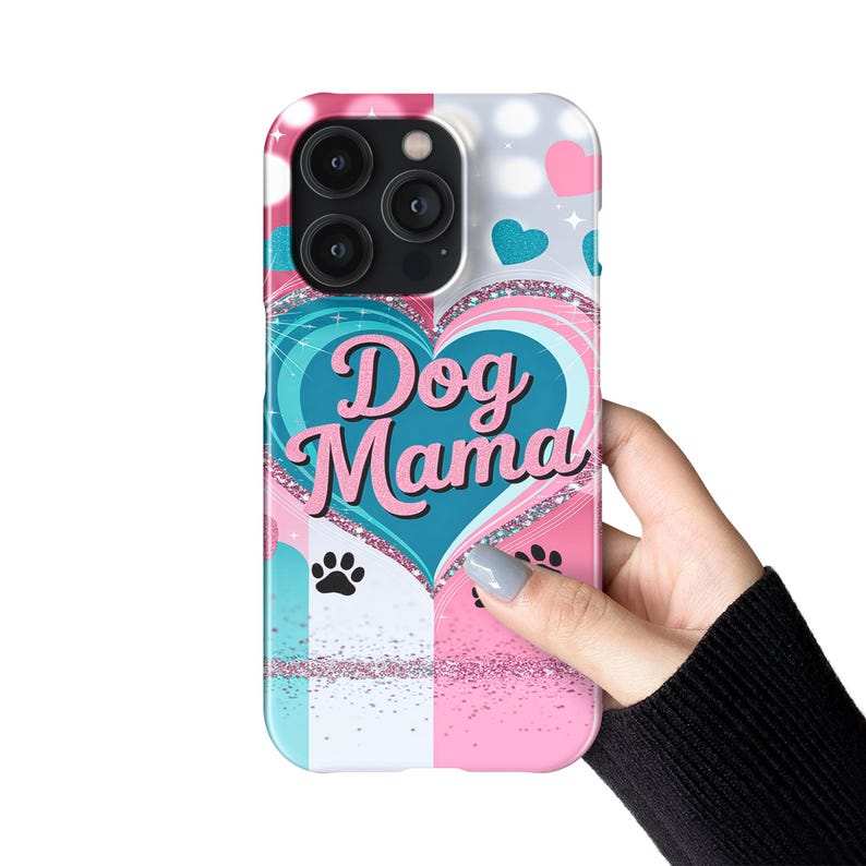 Cute Dog Mama 2 - Piece Tough Case – Cute 2 - Piece Tough Case for iPhone, Samsung & Google Pixel - Luxe Case Wraps