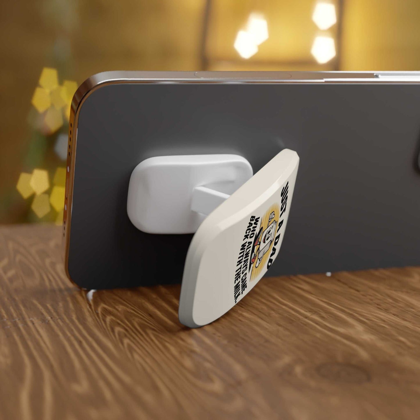 Funny Dad Phone Grip - 'Just a Dad Who Always Came Back with the Milk' - Luxe Case Wraps