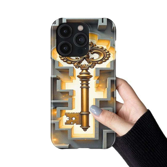 Golden Key Maze Phone Case – iPhone, Samsung & Pixel Cover - Luxe Case Wraps