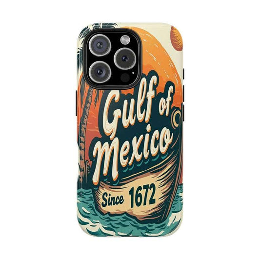 Gulf of Mexico Retro Phone Case – Ocean Art for iPhone & Android - Luxe Case Wraps