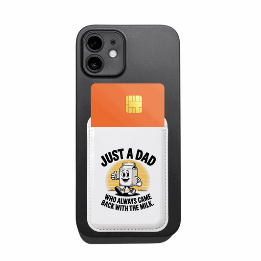 Just a Dad Vegan Wallet - Magsafe® Compatible, Funny Father's Day Gift - Luxe Case Wraps