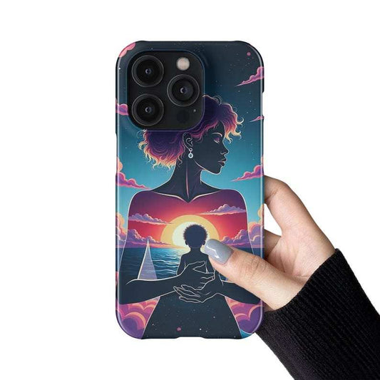Mother & Child Sunset Phone Case – iPhone, Samsung & Pixel - Luxe Case Wraps