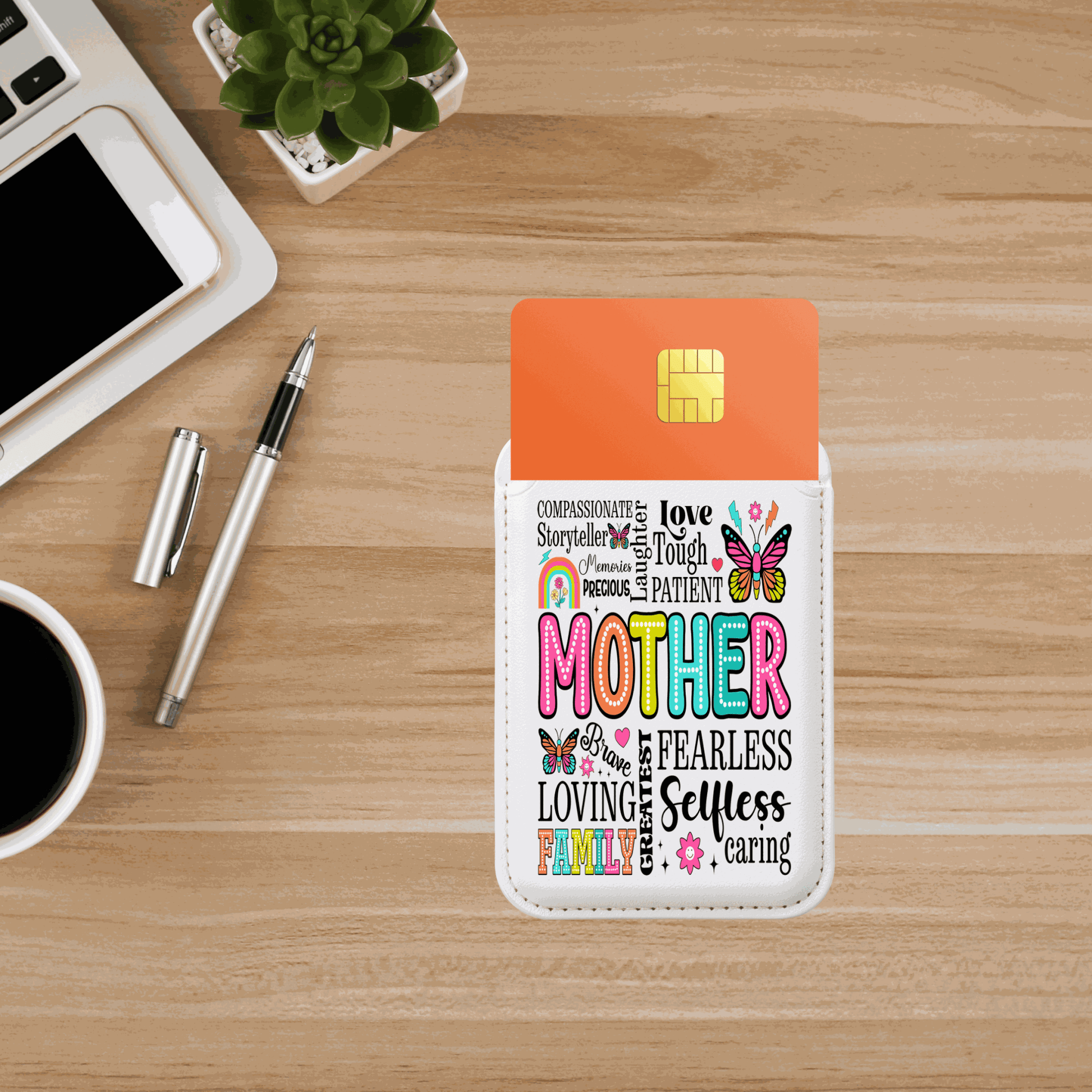 Mother Wallet | Magsafe® Card Holder | Vegan Wallet | Mother's Day Gift - Luxe Case Wraps