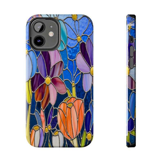 Stained Glass Floral Phone Case – iPhone, Samsung & Pixel Cover - Luxe Case Wraps